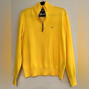 Tommy Hilfiger pullover Size S/M Yellow 100% Cotton